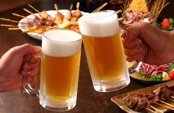 八代の居酒屋では宴会でも嬉しい飲み放題コースを用意しております